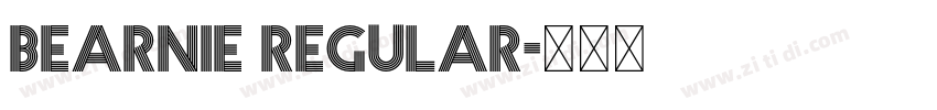 Bearnie Regular字体转换